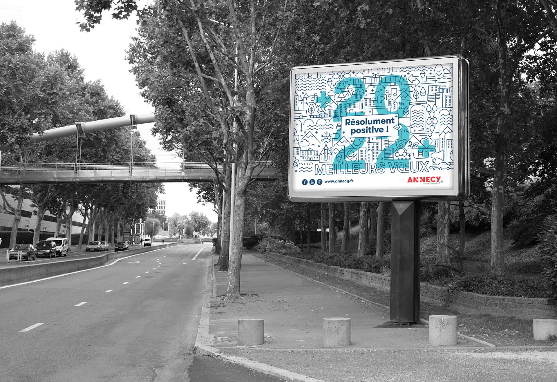Affichage communication publique Annecy