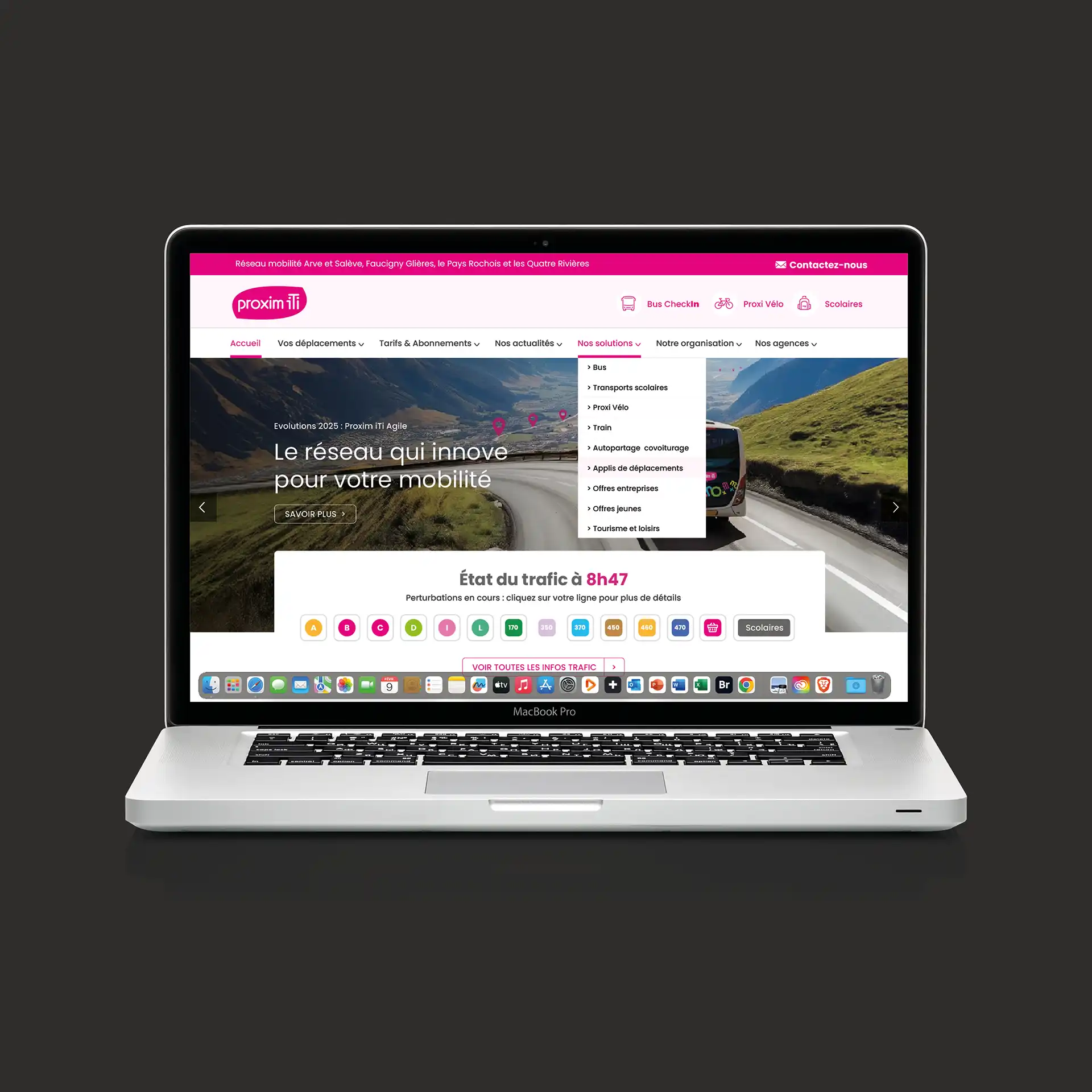 Site Proxim iTi – refonte WordPress avec design responsive et navigation mobile-friendly