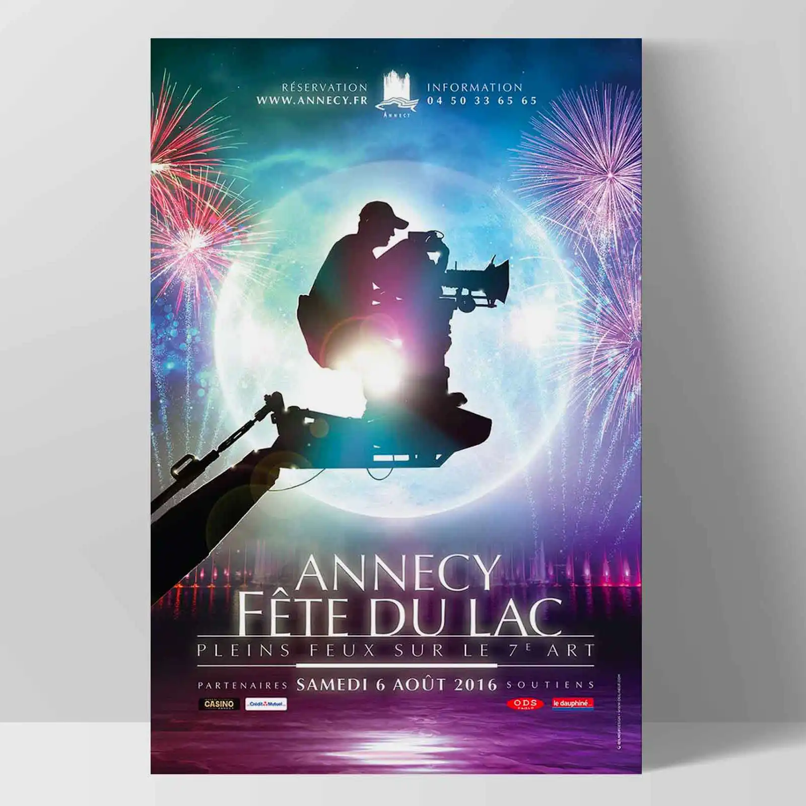 Conception visuelle de l'afficha de la fête du lac 2016