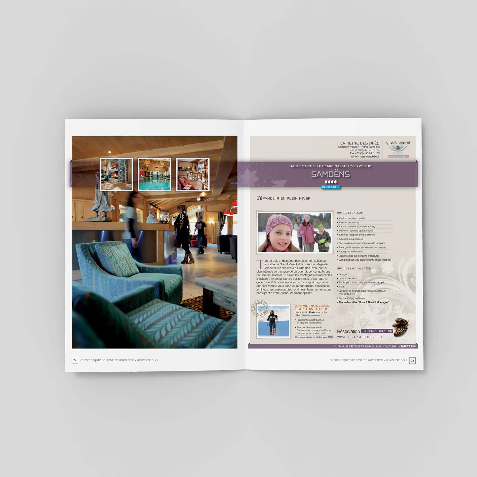 agence-residences-tourisme-alpes Création de catalogue pour résidences hôtelière haut de gamme