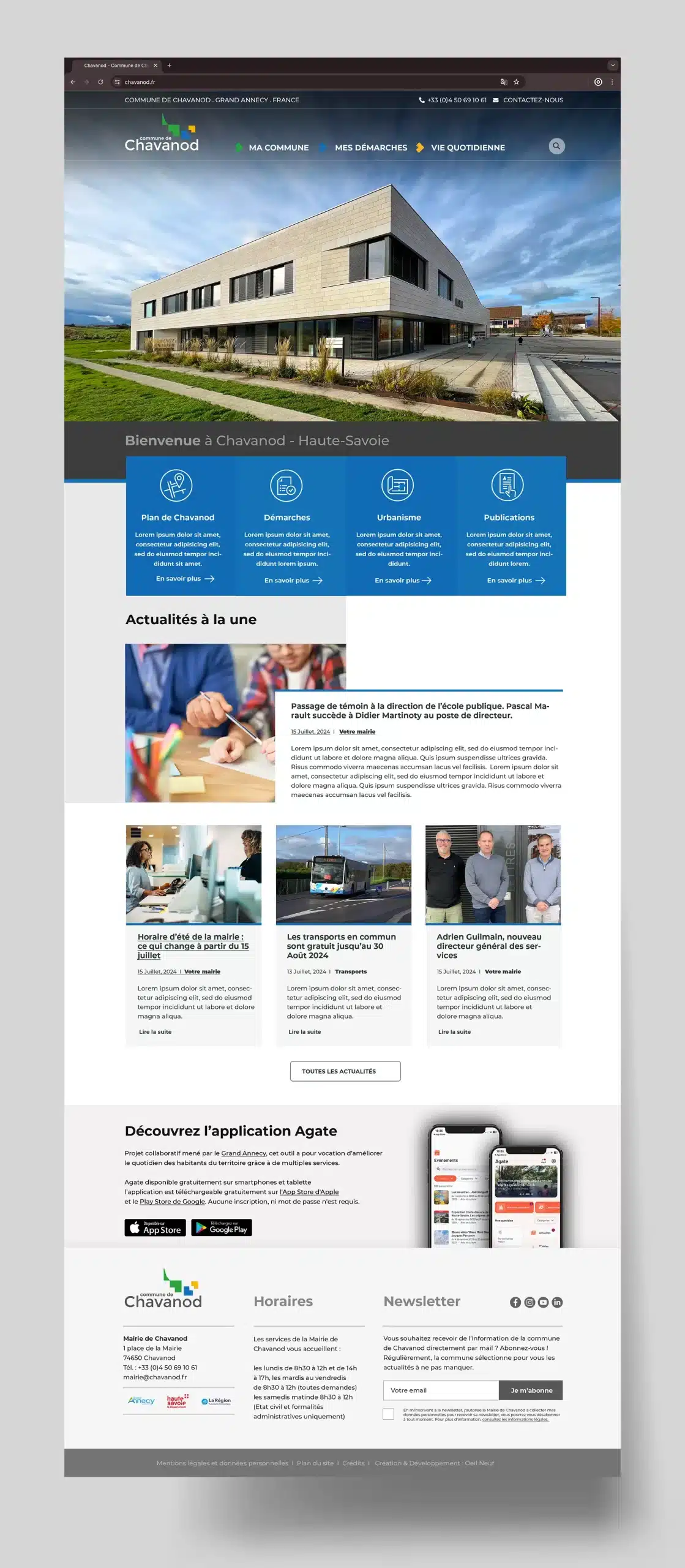 Site CineArchi responsive – interface WordPress mobile-first avec navigation fluide et lecteur vidéo intégré