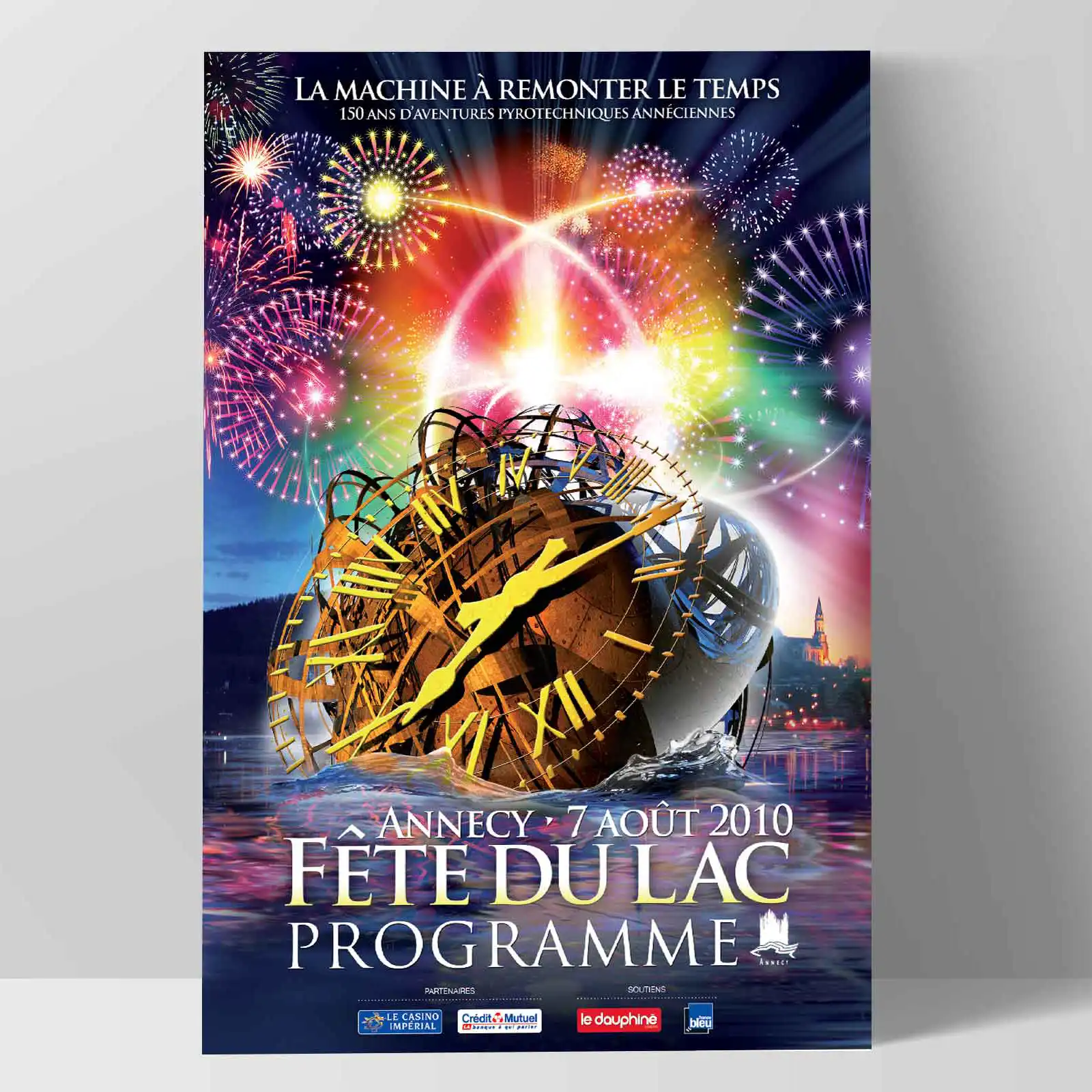 Conception visuelle de l'afficha de la fête du lac 2010