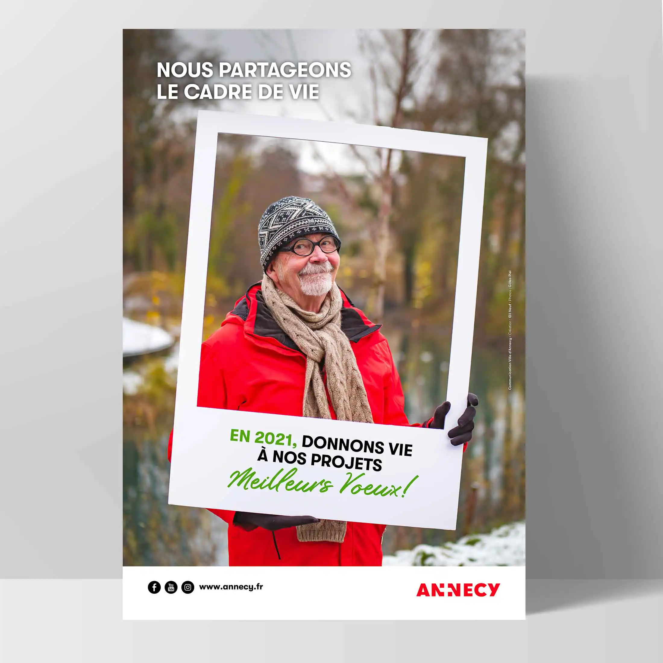Création de carte de voeux pour communes et ville d'Annecy