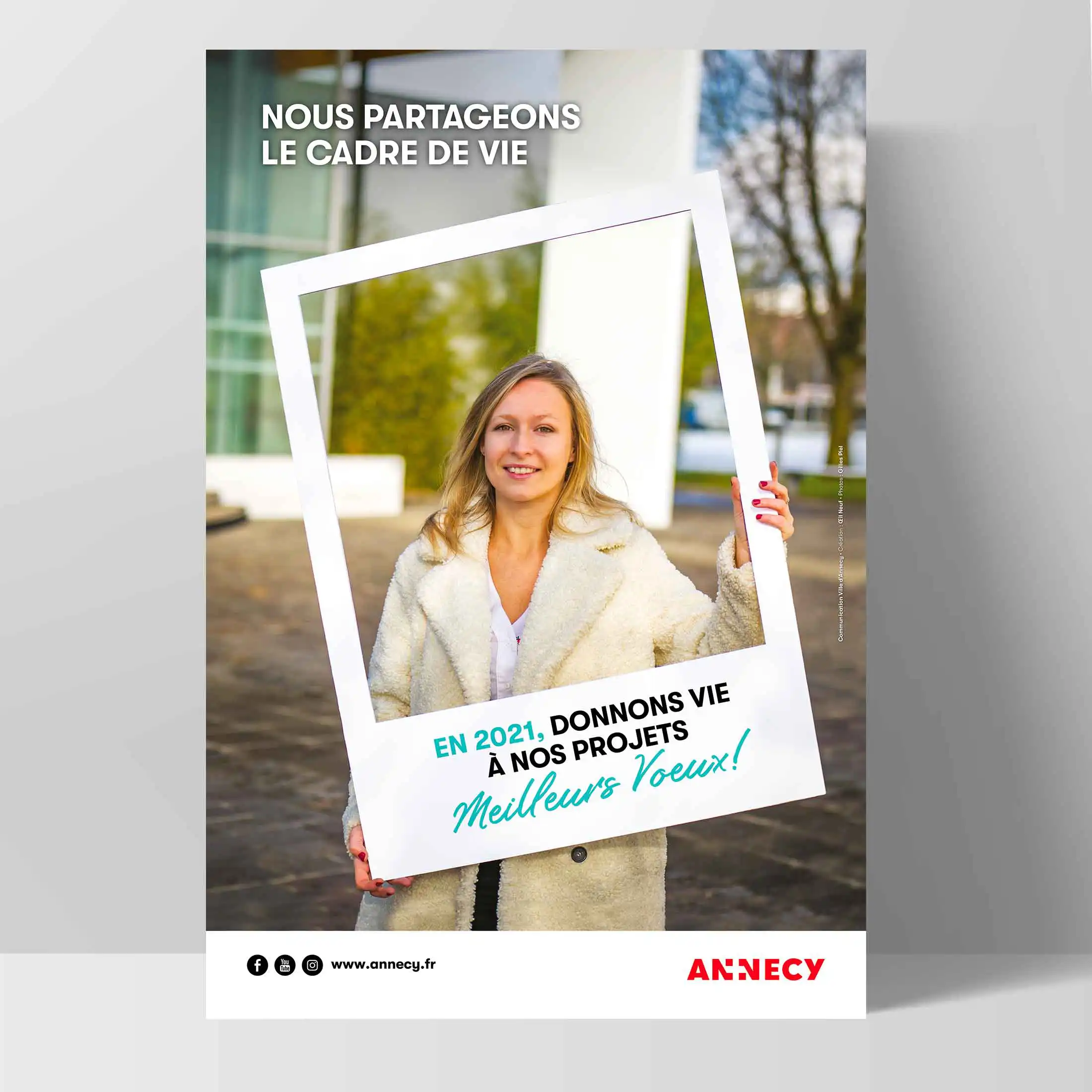 Création de carte de voeux pour communes et ville d'Annecy