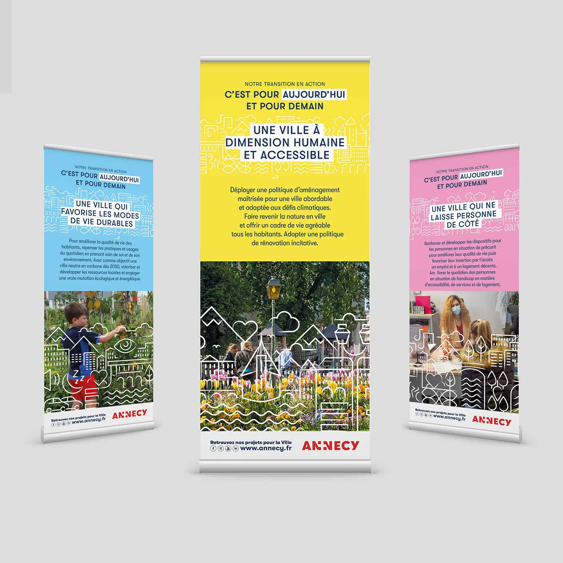 conception-realisation-roll-up Site CineArchi affiché sur ordinateur portable – refonte WordPress avec design responsive et expérience utilisateur optimisée