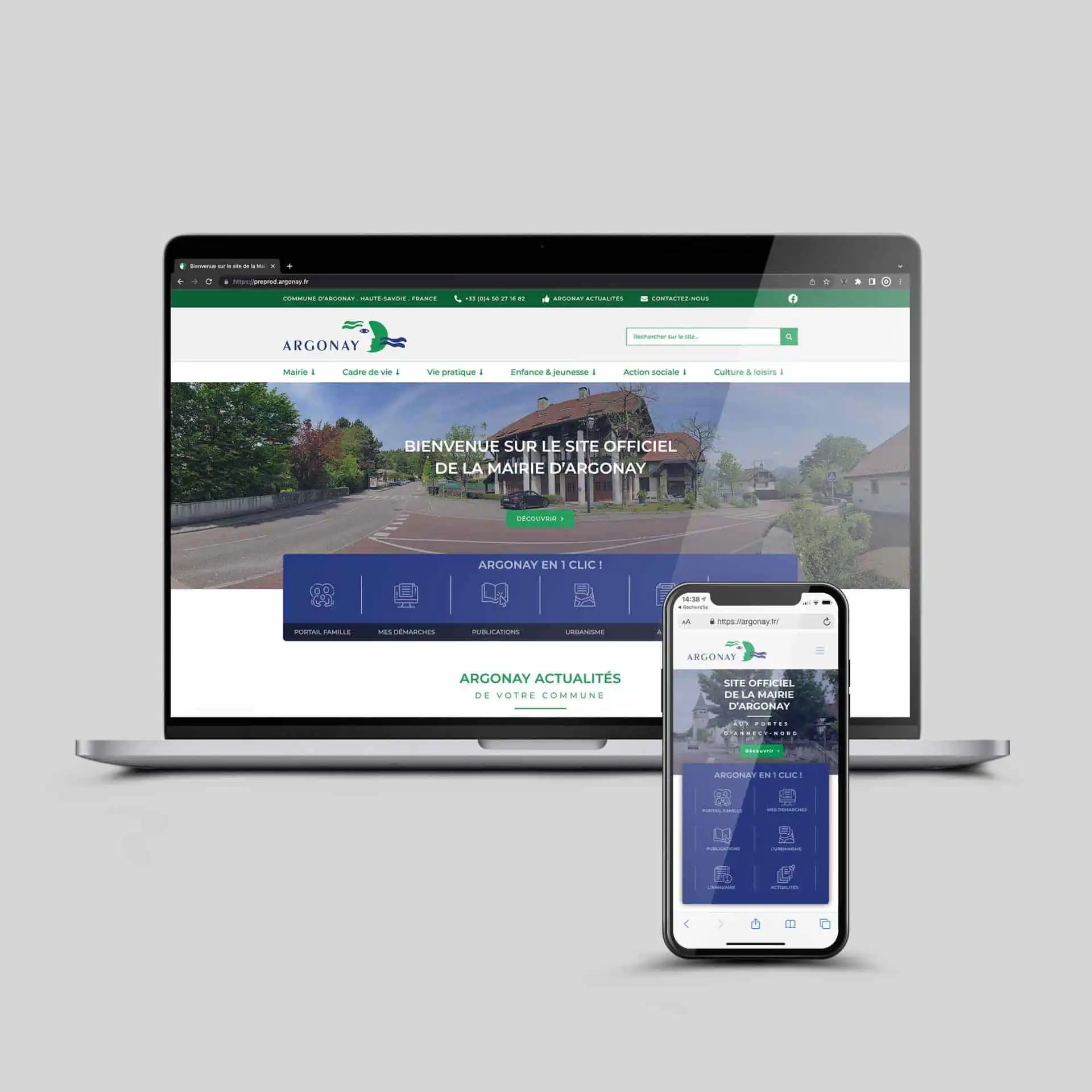 Site CineArchi affiché sur ordinateur portable – refonte WordPress avec design responsive et expérience utilisateur optimisée