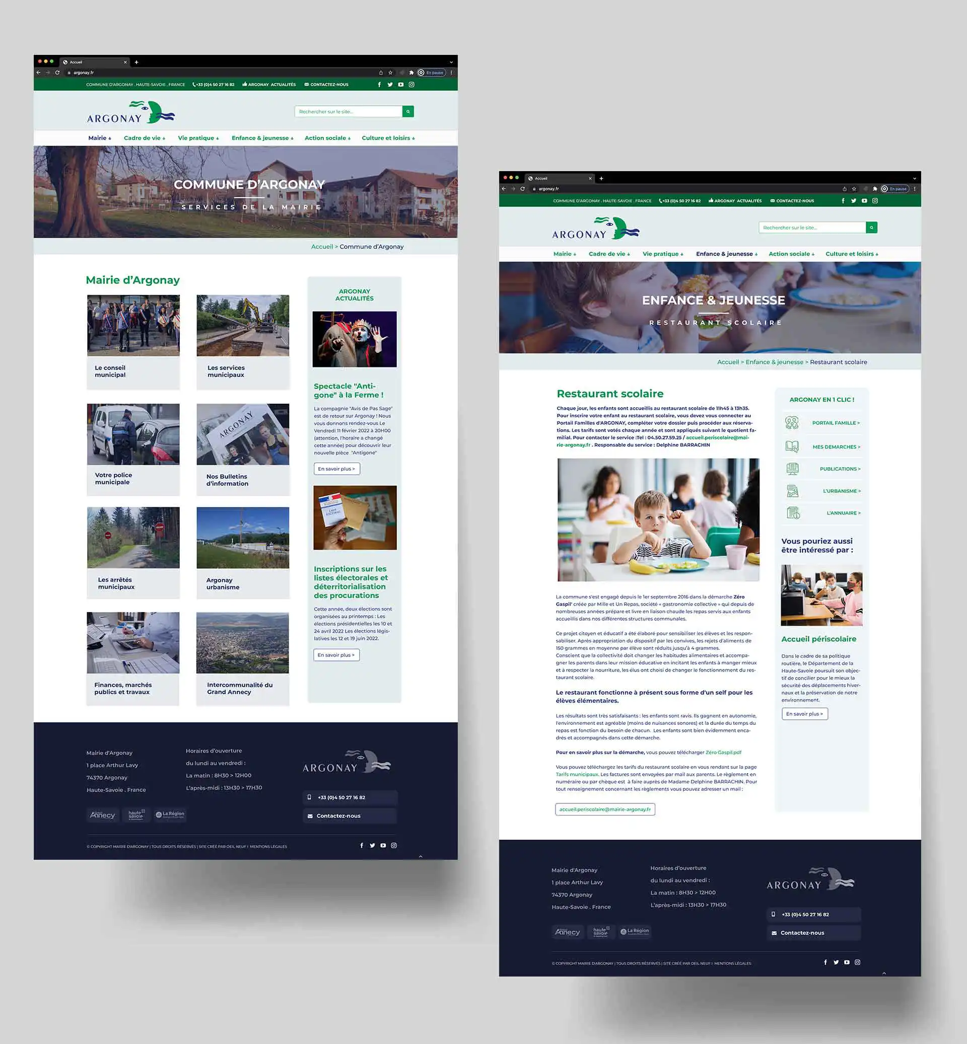 Site CineArchi affiché sur ordinateur portable – refonte WordPress avec design responsive et expérience utilisateur optimisée