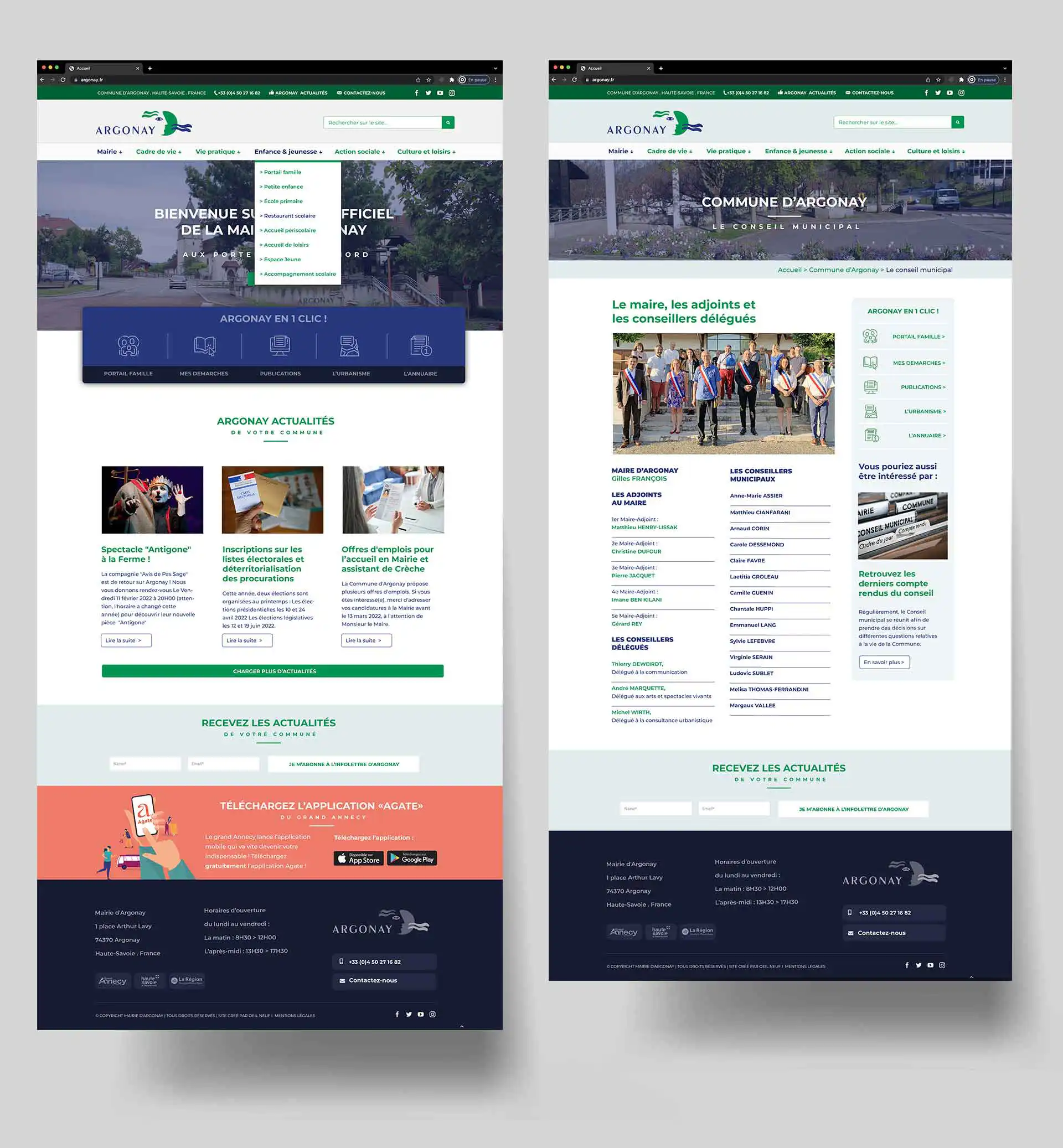Site CineArchi responsive – interface WordPress mobile-first avec navigation fluide et lecteur vidéo intégré