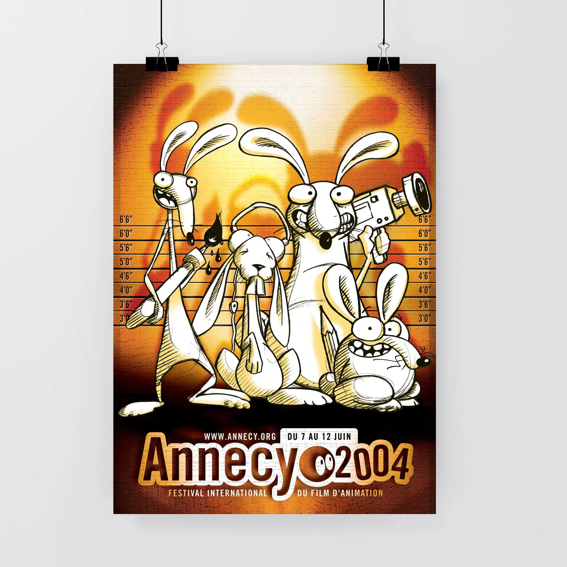 Affiche officielle du Festival International du Film d'Animation d'Annecy 2004