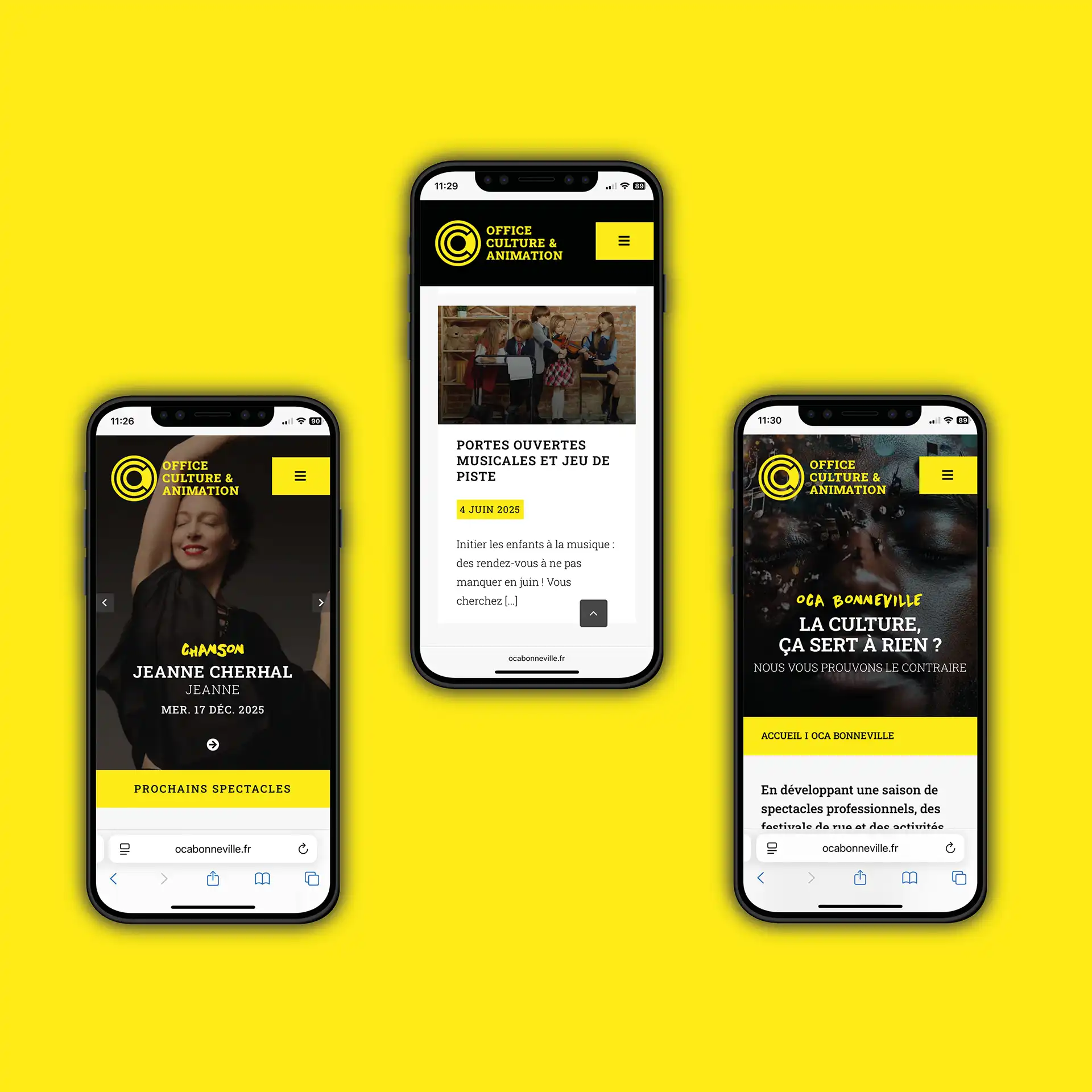 refonte-site-culture-association Site CineArchi responsive – interface WordPress mobile-first avec navigation fluide et lecteur vidéo intégré