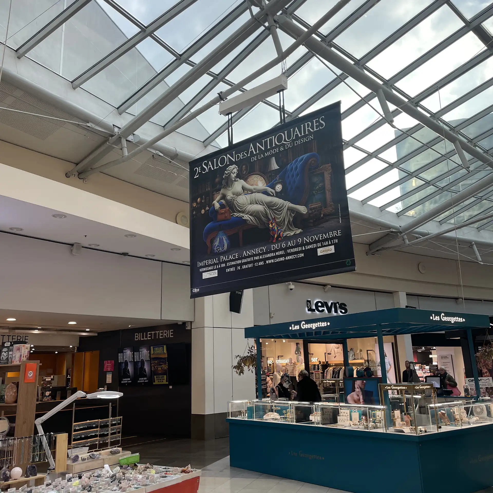 affichage-decaux-annecy Affichage campagne communication salon antiquaire Annecy