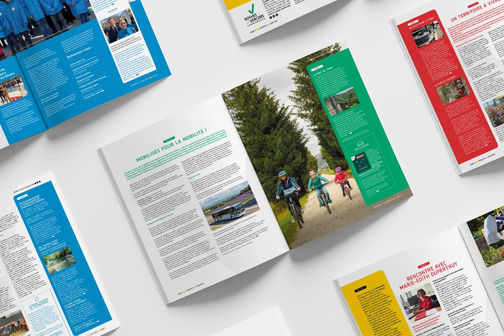 Création et rédaction de magazine de communauté de commune Royan Vercors
