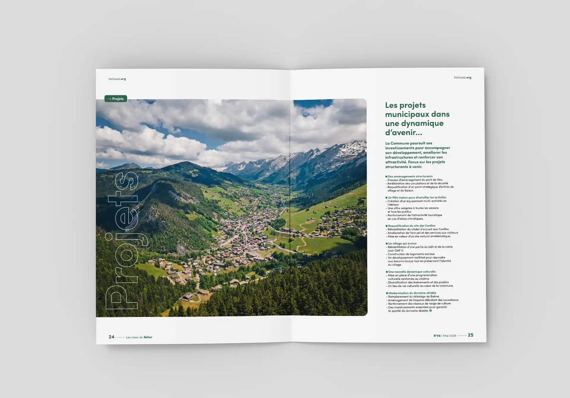 Création de bulletin municipal pour commune et villages