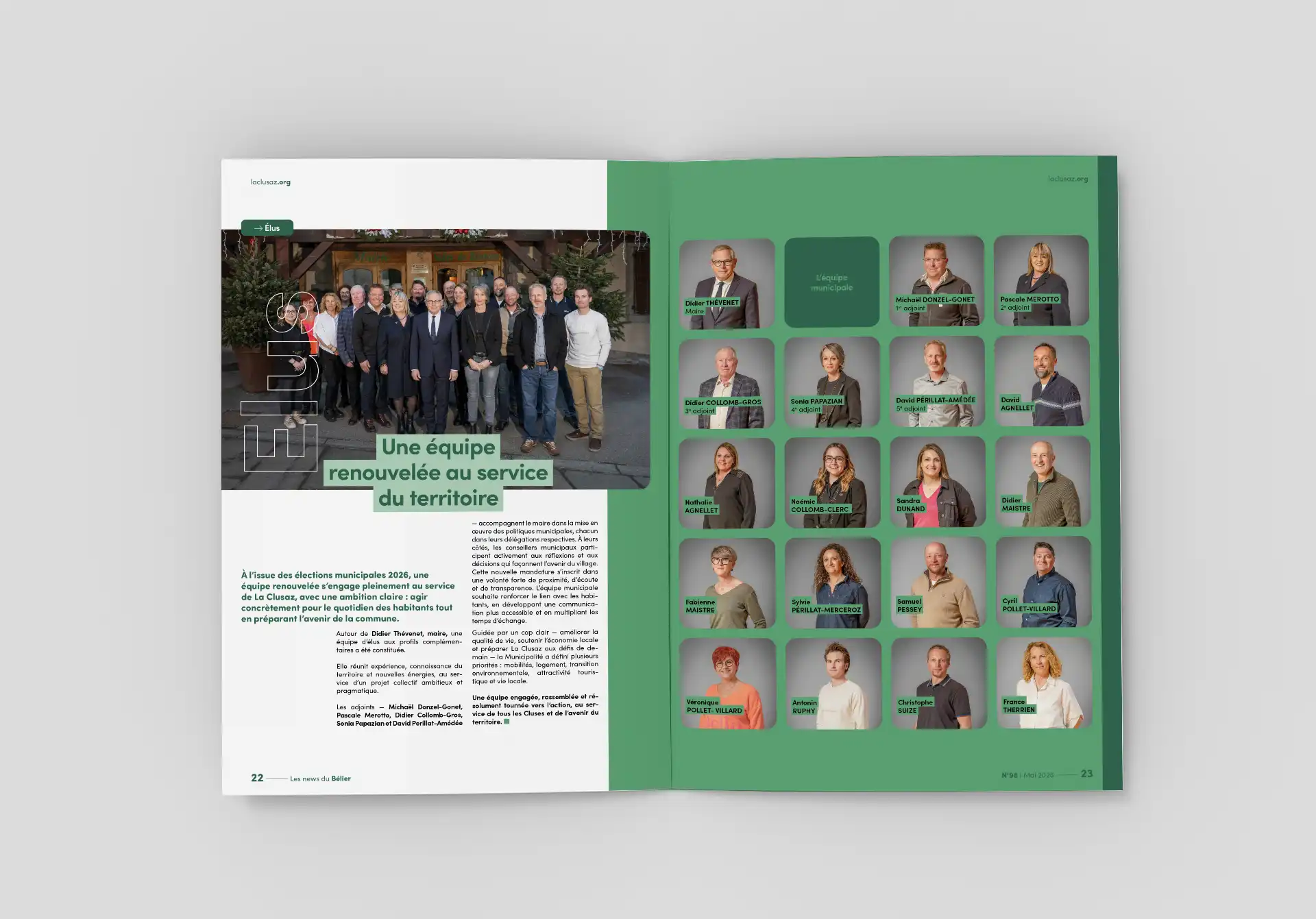 Création de bulletin municipal pour commune et villages