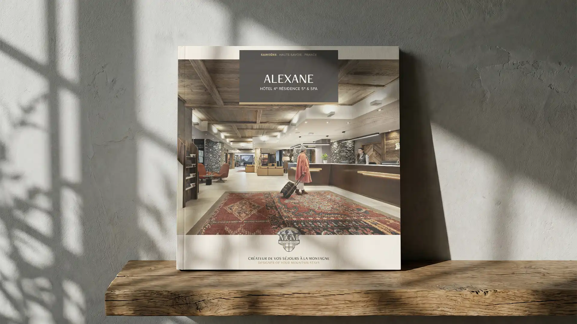 Création de la brochure de l’hôtel et résidence Alexane Brochure de l’hôtel et résidence Alexane conçue par l’agence Œil Neuf